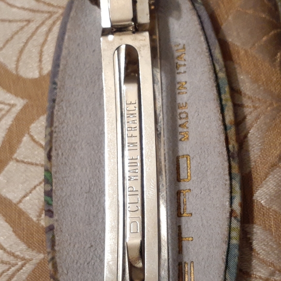 Authentic ETRO Paisley Pattern Cotton Barrette Hair Accessory Multicolor - Picture 4 of 6